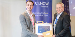 CitNOW awards winner, CEO Alistair Horsburgh presenting the certificate